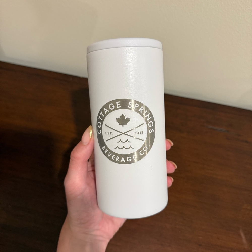 NEW! Cottage Springs Beverage Cooler - White - Picture 3 of 8